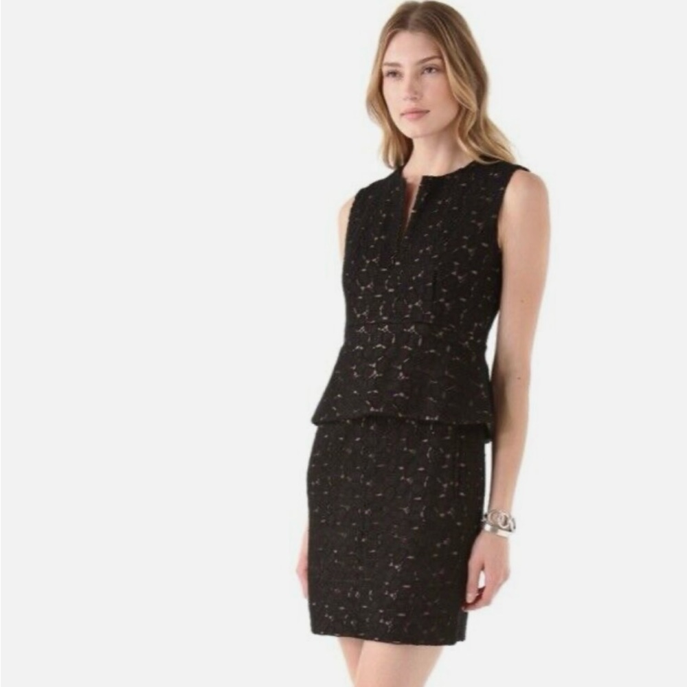 Adrianna Papell Lace Peplum dress, Size 6